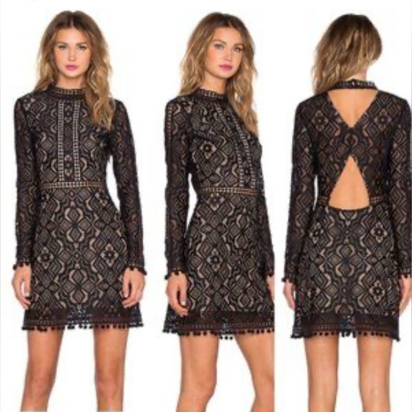 Nwt For Love & Lemons Florence Mini Cocktail Dress Size S